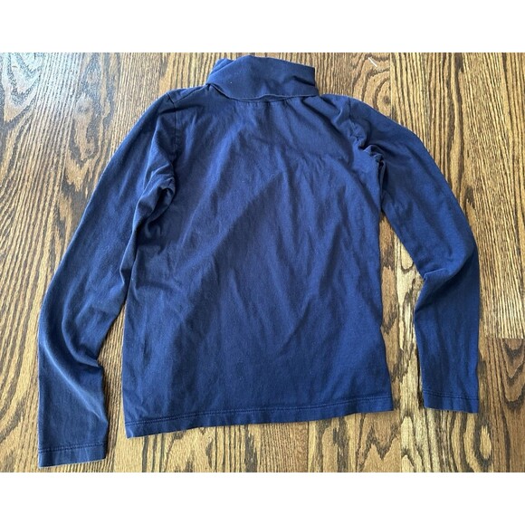Crewcuts Kids 100%‎ Cotton Navy Blue Long Sleeve Turtleneck Size 10 EUC - Picture 1 of 9